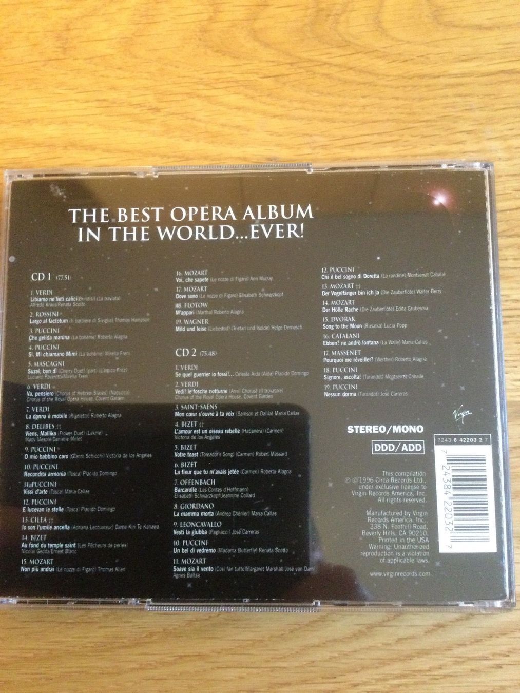 CD: Opera – Usato da Sarnen venduto da hhu59 1