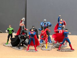 Schleich Superman Batman Darkseid Flash Green Lantern
