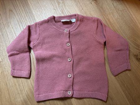Strickjacke rosa, Baumwolle, Gr. 74/80