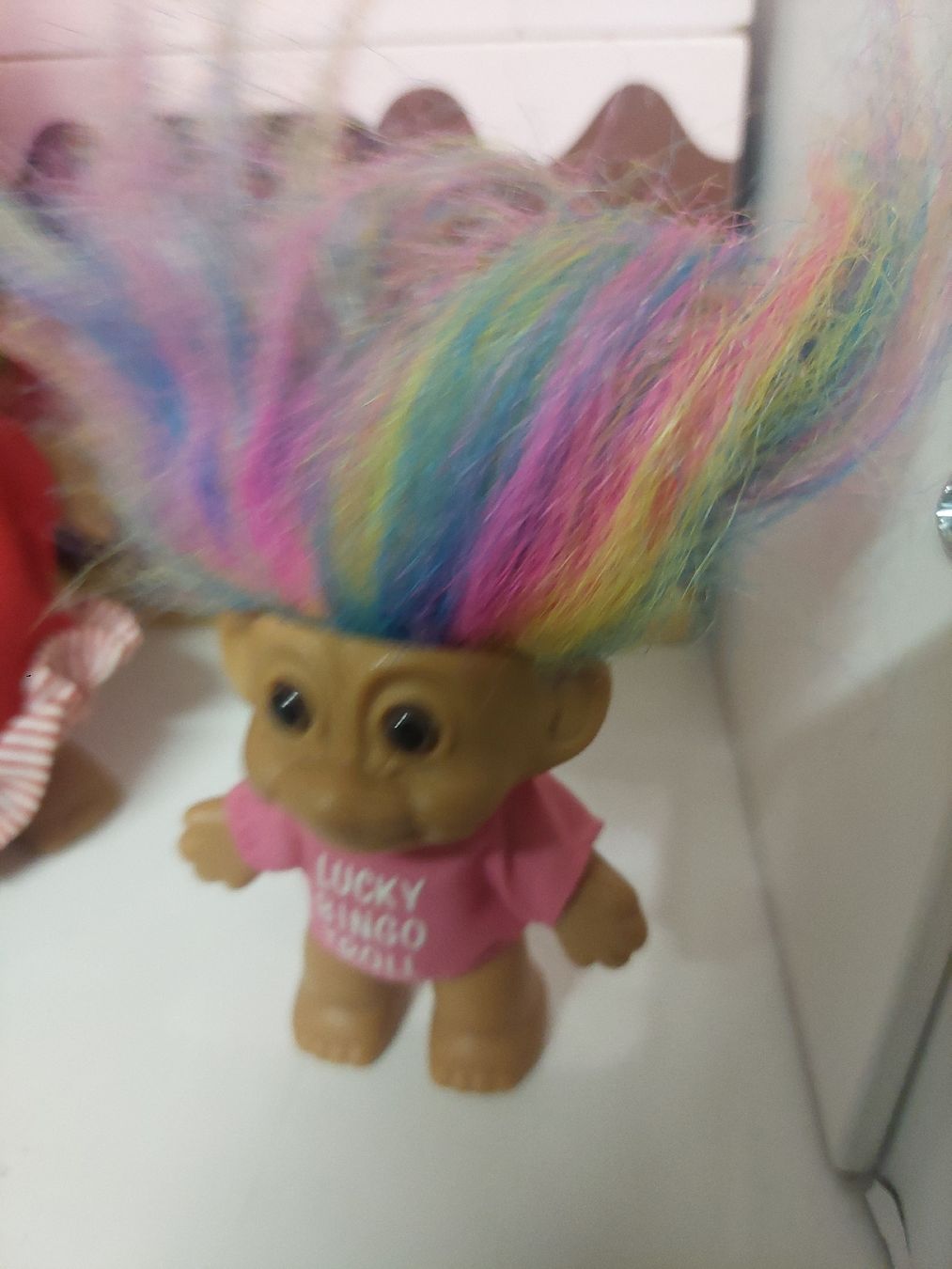 Statuette: Troll Puppe mit pinken Haaren – Usato da Sissach venduto da zwwerg 1