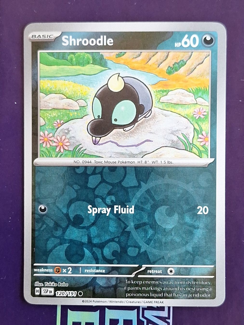 Pokémon Carte collezionabili: Shroodle - Reverse Holo - Pokemon Surging Sparks – Usato da Altstätten SG venduto da GGsGameshop