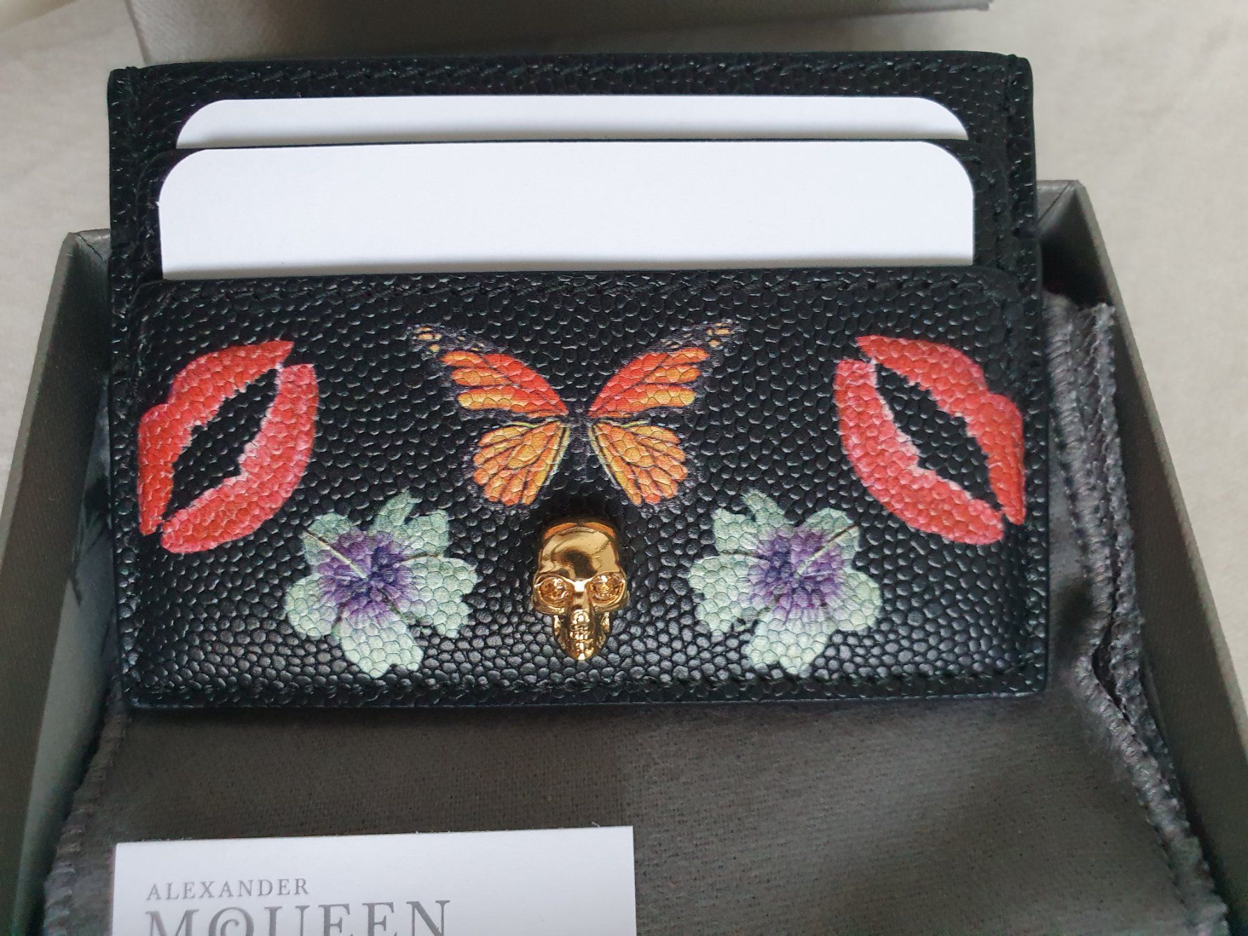Alexander Mcqueen Portafogli: Alexander McQueen Kartenhalter Cardholder Skull Schädel – Nuovo (secondo la descrizione) da Wängi venduto da Pambola 6