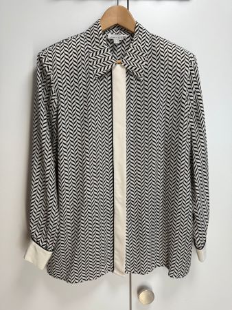 Peter Hahn Damenbluse Gr. 42 - 100% Seide