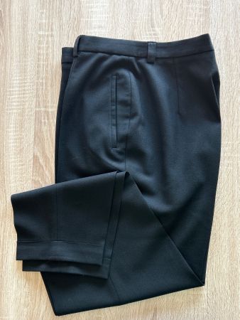 Hose schwarz mit Schurwolle von Deyk Trousers Gr. 44