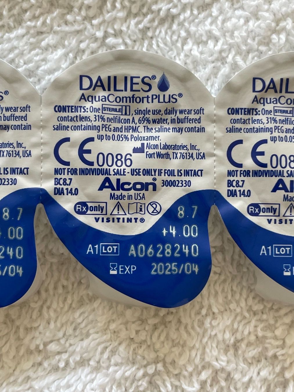Lenti a contatto: Lentilles de contact Dailies – Nuovo e nell'imballaggio originale da Genève venduto da flocon06 3