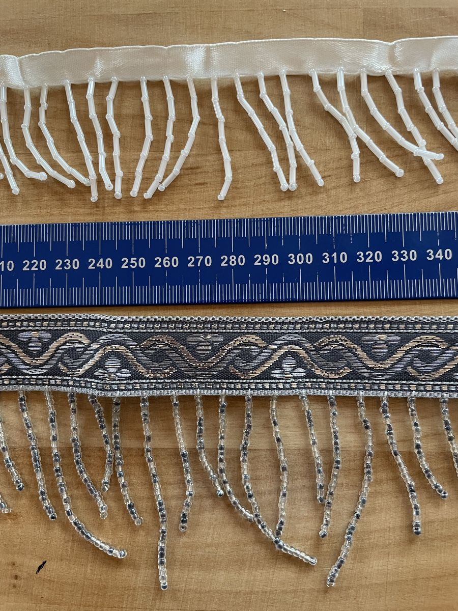 Nastri decorativi: Textilband mit Perlen – Nuovo (secondo la descrizione) da Rümlang venduto da euqinom16