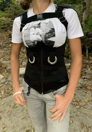Gilet Corsetto-busto contenitivo con spallacci regolabil