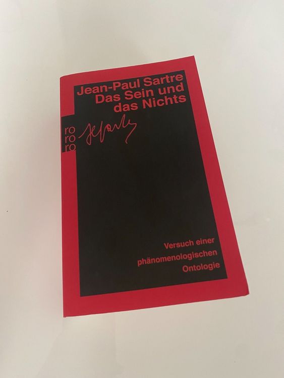 Buch das Sein und das Nichts Jean paul sartre Kaufen auf Ricardo