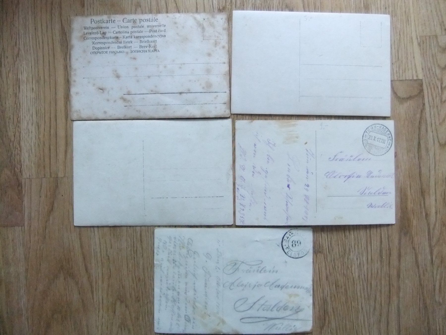 Cartes postales: 5 x Militär Ansichtskarten – D'occasion à St. Niklaus VS par wunschlos54 1