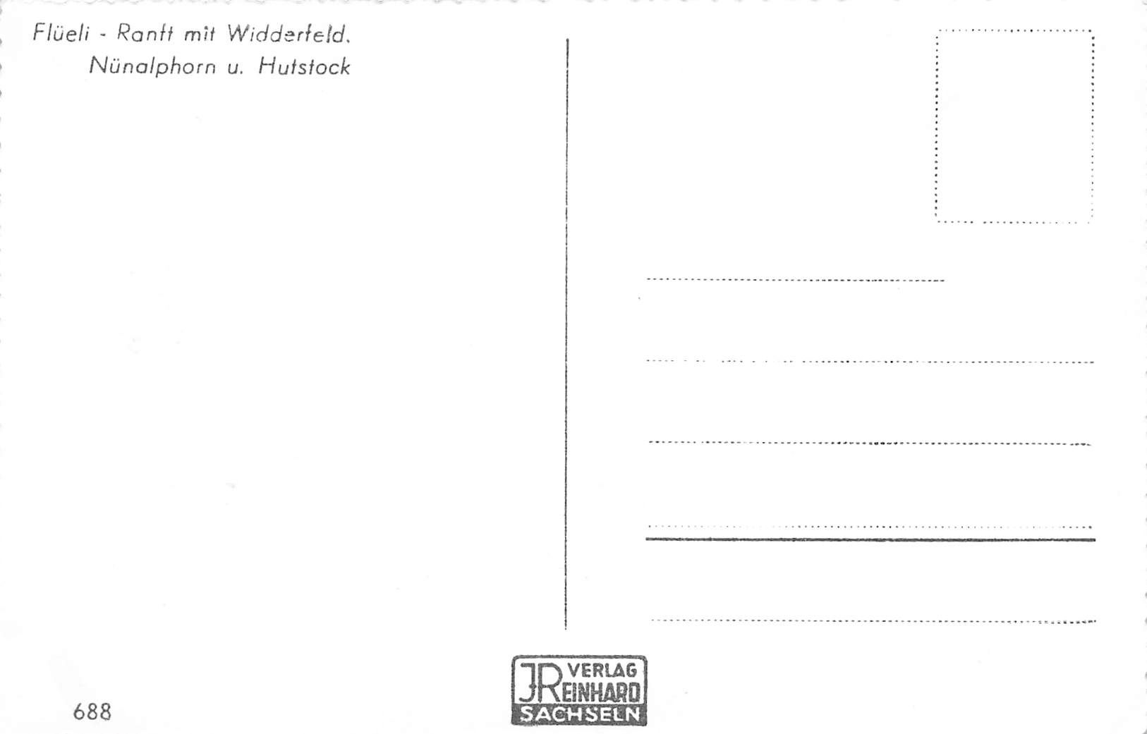 Cartoline postali: Flüeli ranft mit widderfeld – Usato da Biasca venduto da Blenio71 1