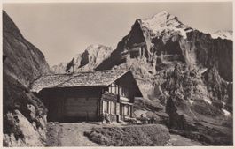 AK - Restaurant Waldspitz mit Wetterhorn - gel. 5.8.1946