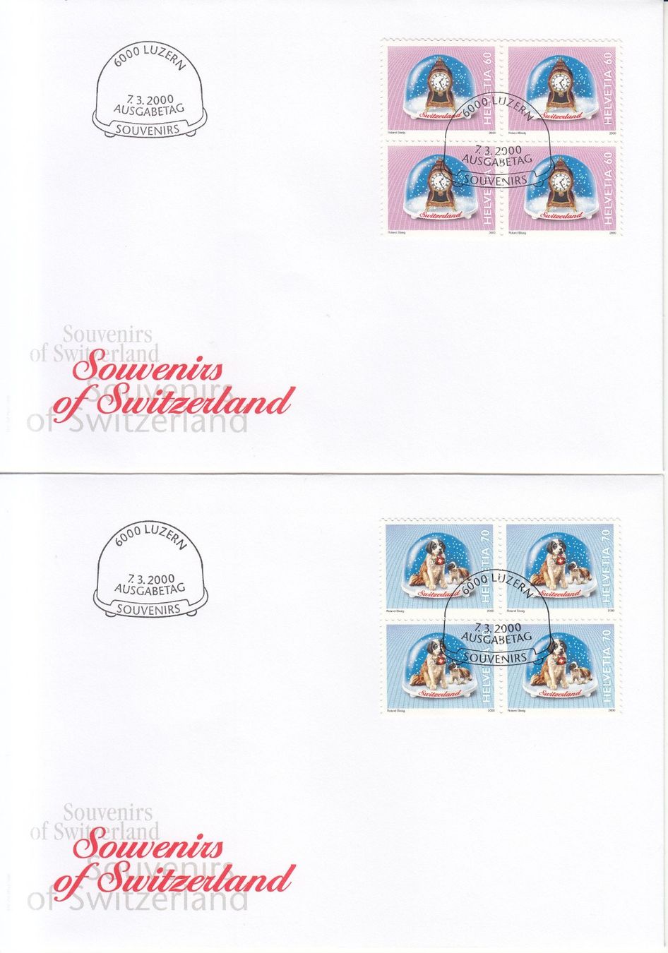 Tutti i francobolli: SBK 990 - 995 im 4er-Block FDC – Usato da Bürglen TG venduto da StampGraf 3