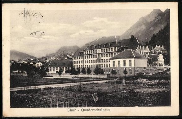 Ansichtskarten: AK Chur, Quaderschulhaus – Gebraucht aus Berlin von bartko-reher