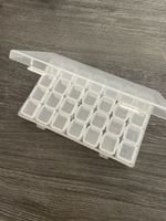 Sortierbox transparent mit 28 Einzelfächern