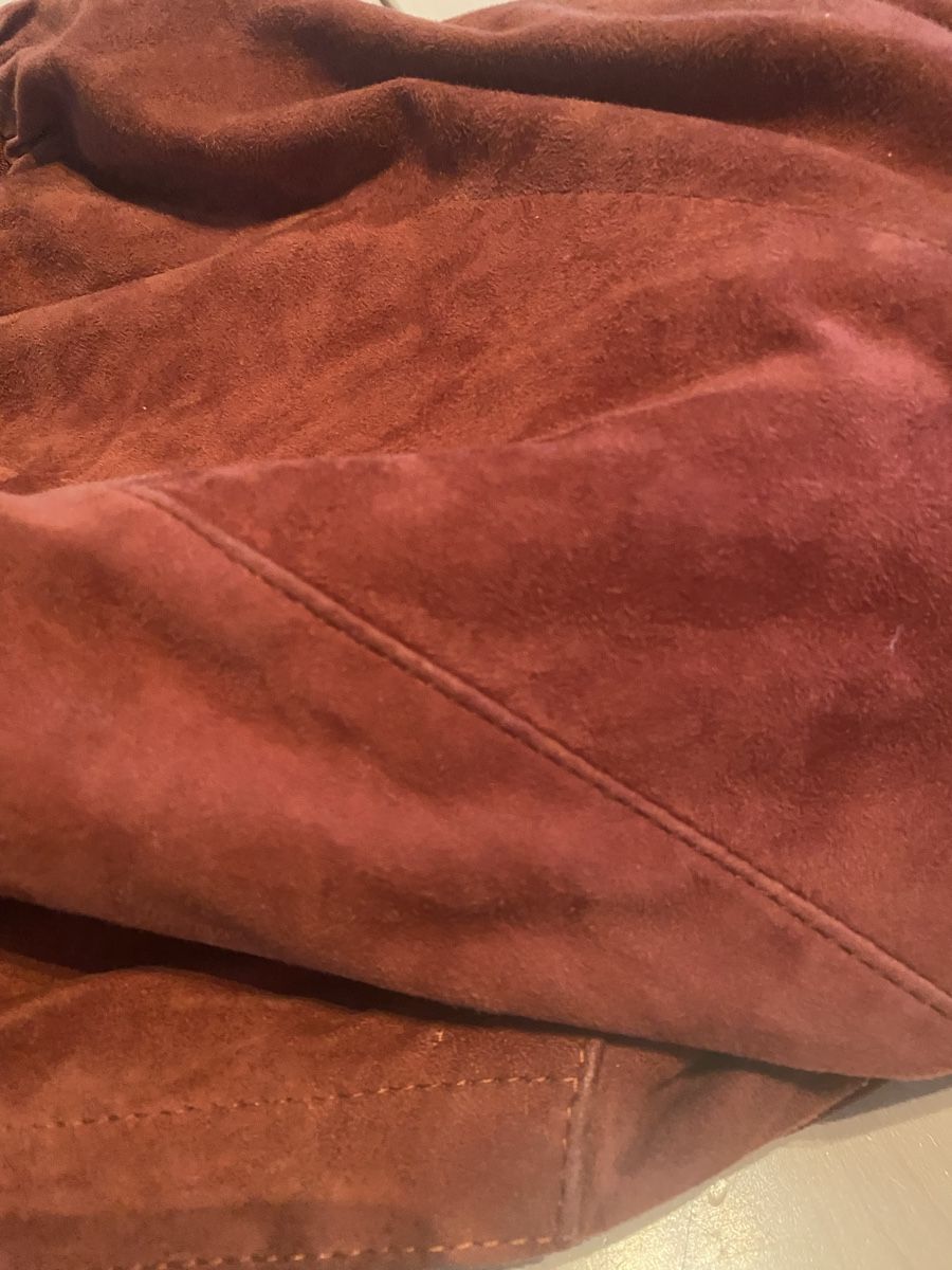 Jacken: Rostrote Wildlederjacke. Grösse 56 – Gebraucht aus Basel von Barry27 3