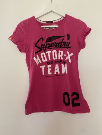 Superdry T-Shirt pink Grösse S