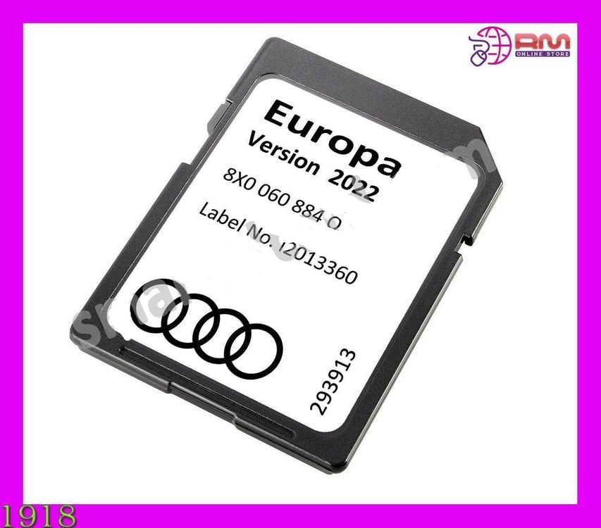 Audi RMC Sat Nav SDKarte 2022 Karten Europa UK 8X0919884Q Kaufen auf Ricardo