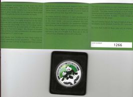 2011 PP selten TUVALU AUSTRALIA Panda Farb-Troy Unze farbig
