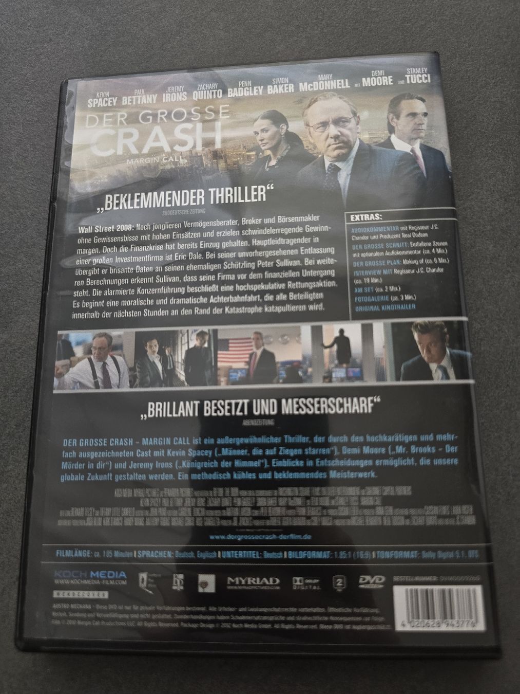 Alle DVDs: Der Grosse Crash - Margin Call DVD – Gebraucht aus Füllinsdorf von master_mind 1