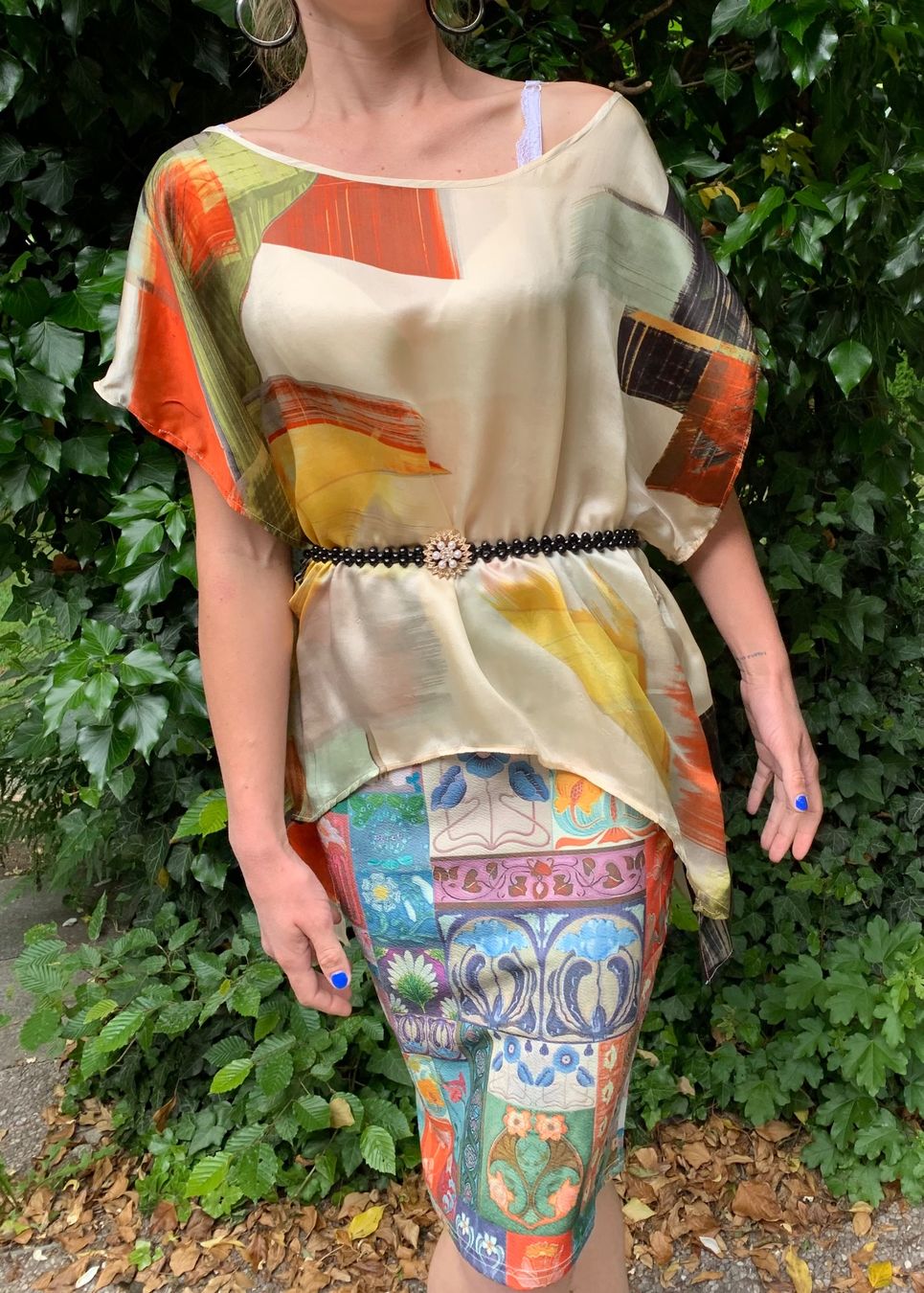 Camicette: Camicia seta multicolore design unico e leggera – Nuovo (secondo la descrizione) da Gordevio venduto da LanaZimm