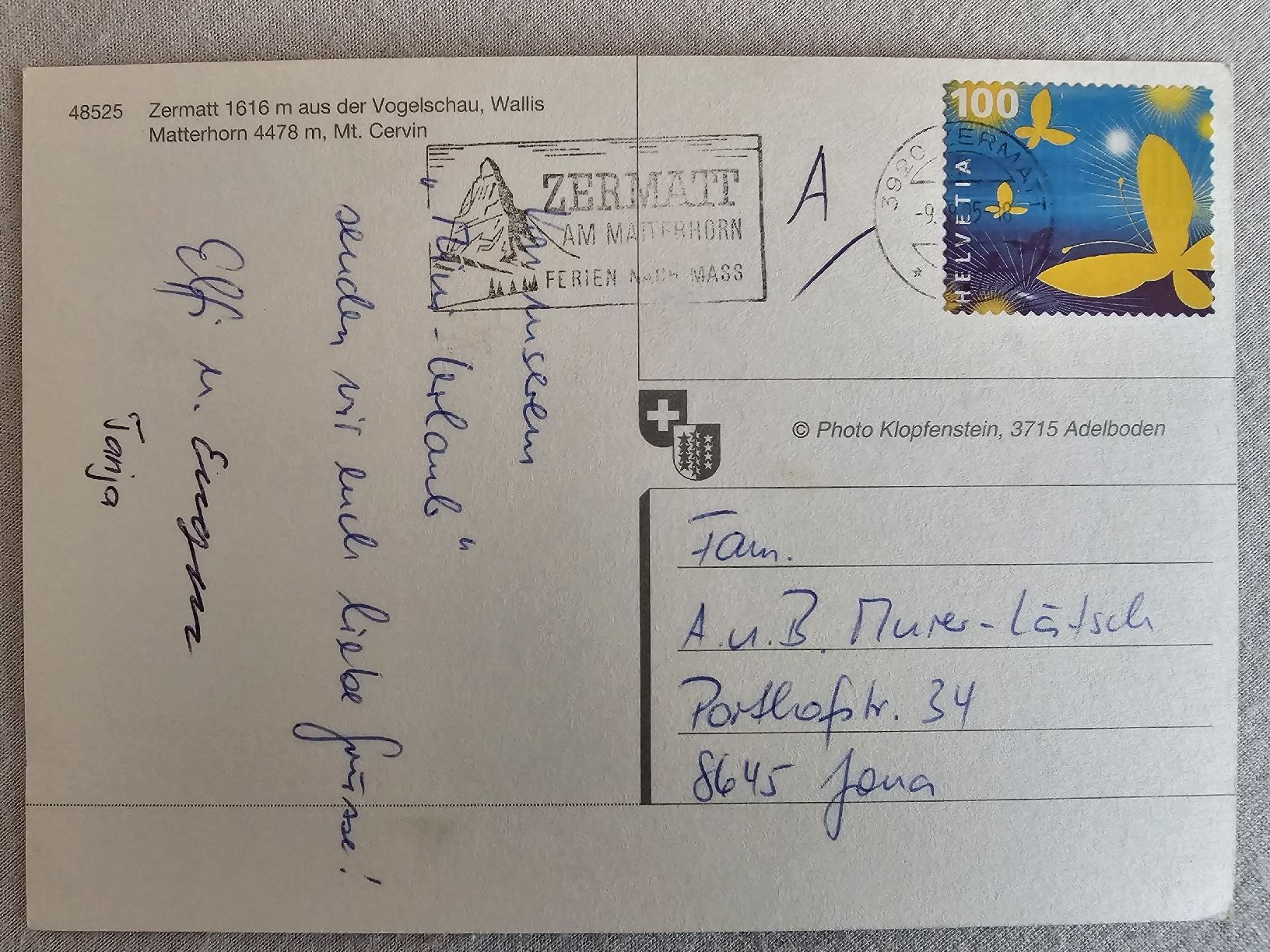 Cartes postales: Ansichtskarte Zermatt Matterhorn  – D'occasion à Bütschwil par Taranabo 1