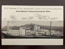 OLTEN Neueröffnetes Portlandcementwerk, Hunziker & Cie. 1929