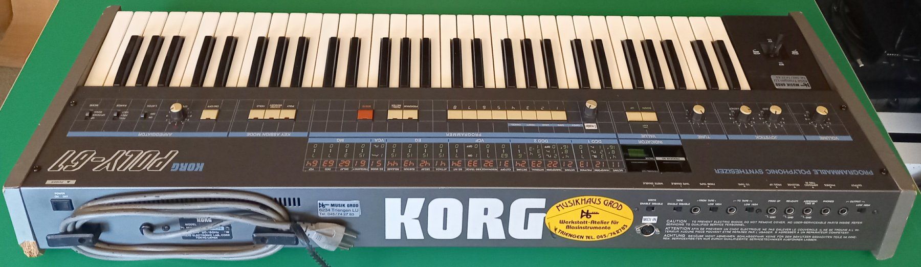 Roland Strumenti musicali: Korg Poly 61 mit Midi In – Usato da Luzern venduto da garlicia 2