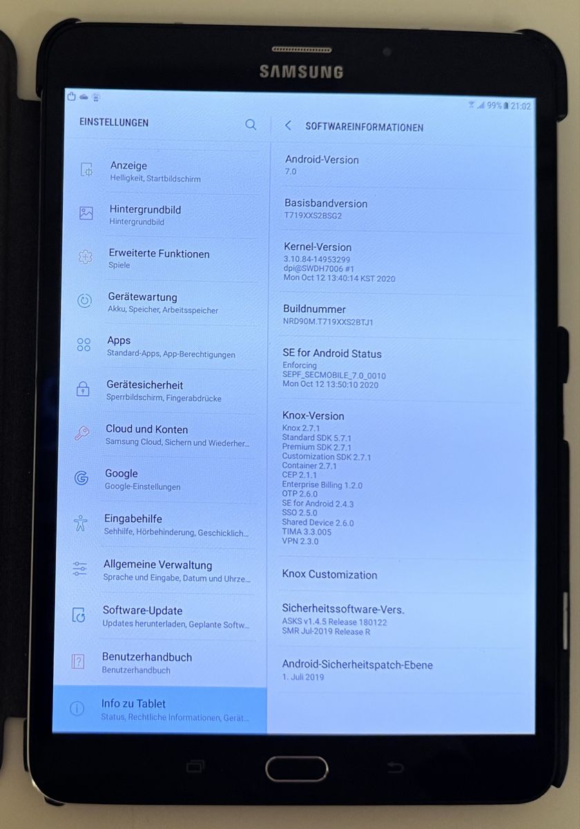 Samsung Tablet PC: SAMSUNG Galaxy Tab S2 – Nuovo (secondo la descrizione) da Zürich venduto da ThaliaL 8