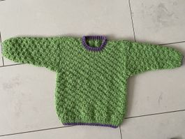 Kinder Strickpullover, für dreijähriges Kind , Grün!