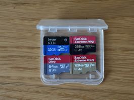 Micro SD Cards 32GB 64GB 128GB 256GB SanDisk Extreme Pro etc