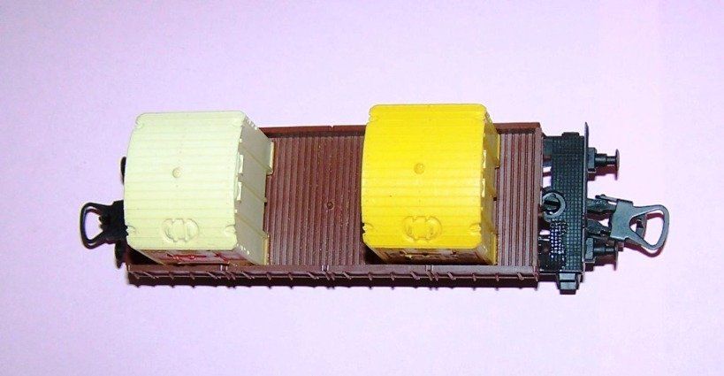 Lima Modellini di ferrovie: Lima H0 2862: FS Güterwagen, mit Container everite + OCEAN – Usato da Brüttisellen venduto da Rentner44zh 1