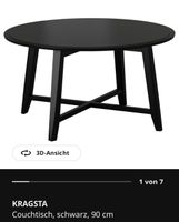 KRAGSTA Couchtisch schwarz 90 cm
