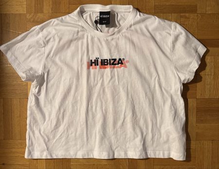 T-shirt Hi Ibiza blanc taille 10-12 enfant neuf