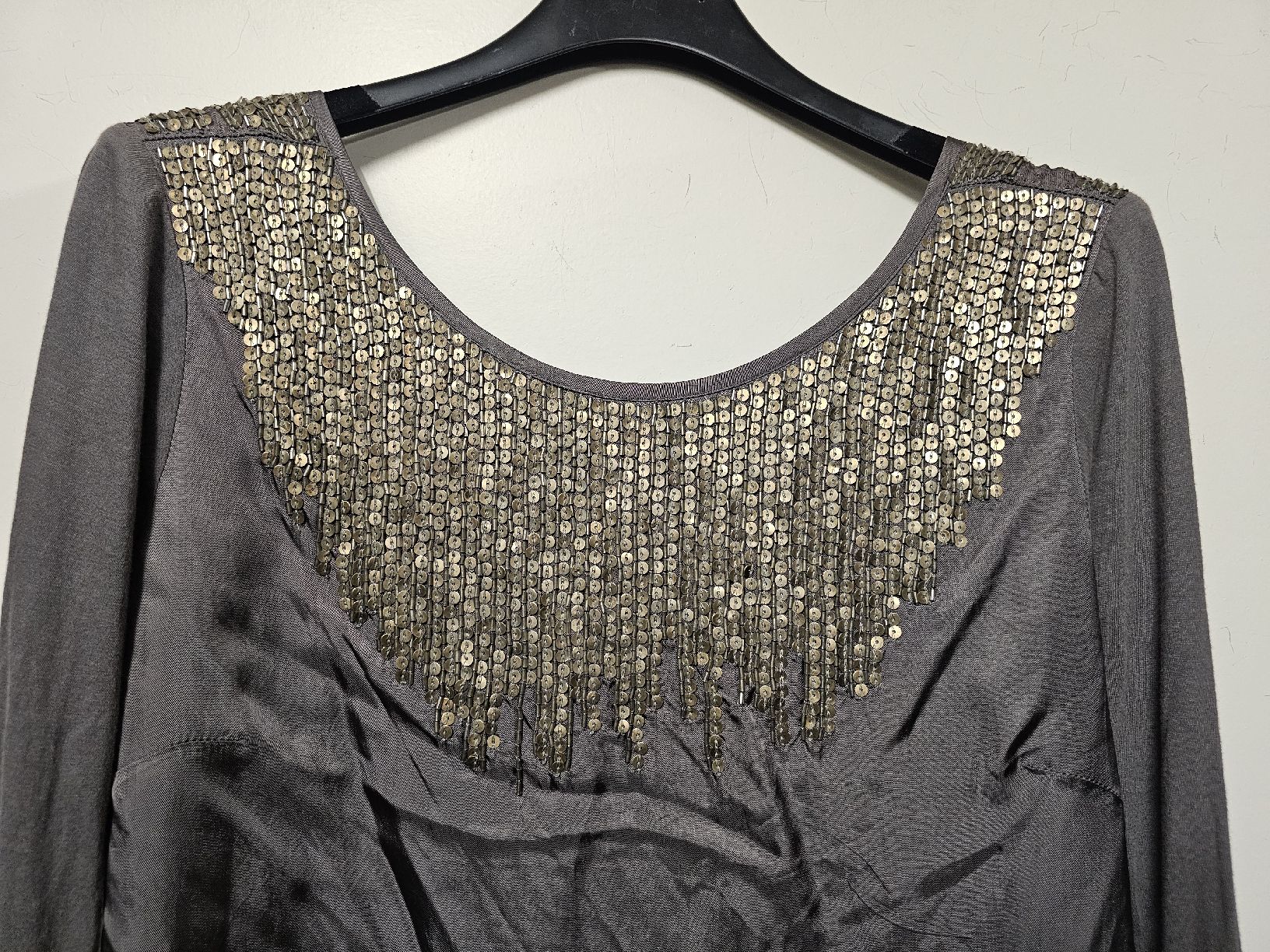 IKKS Kleider: Robe I.Code by IKKS/Originale/Neuve/Grise à sequins/T:40 – Neu (gemäss Beschreibung) aus Basel von Paloma6261 1