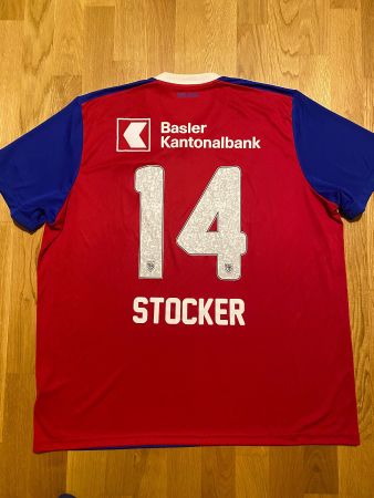 ORIGINAL FC BASEL # 14 STOCKER TRIKOT 2018/19 FCB ADIDAS XXL