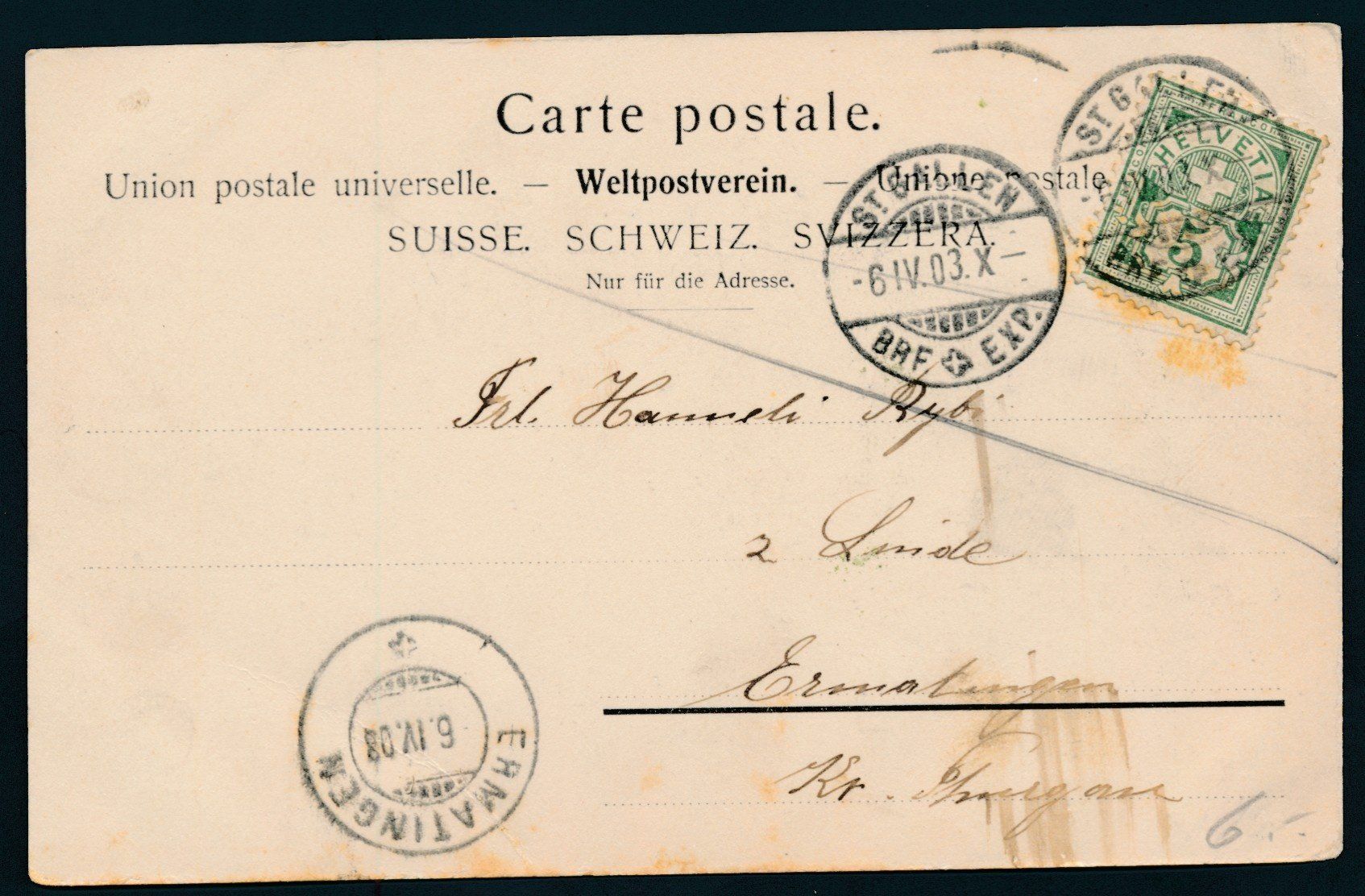 Ansichtskarten: AK: St.Gallen, Linsenbühlkirche – Gebraucht aus Bonau von Profila3 1