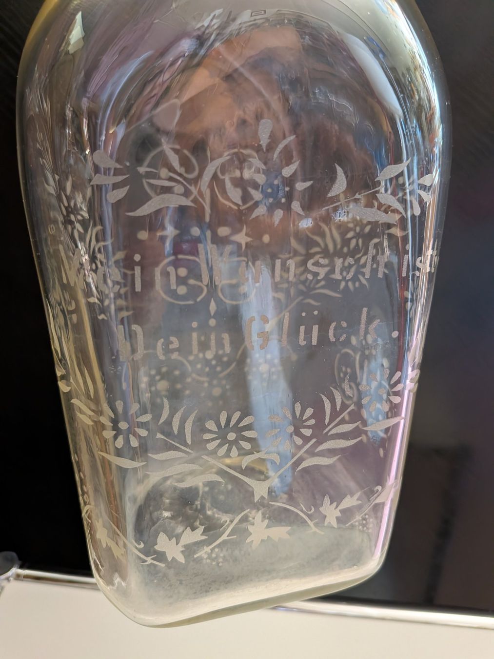 Bottiglie: Antike Flasche, Glasflasche, ev. Taufflasche ? – Usato da Emmen venduto da Brockofsky 3