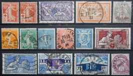 Frankreich ex. Kat. 126-180 */gest. 1914/25