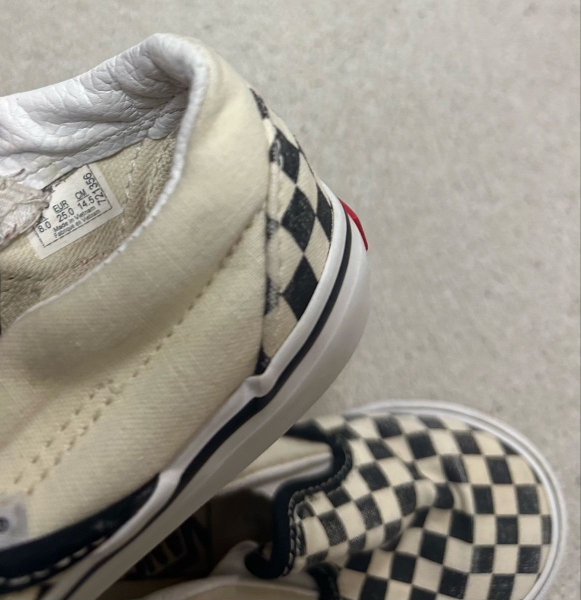 Vans Scarpe per ragazzi: Vans Slip-On Checkboard schwarz weiss Grösse 25 – Usato da Zollikon venduto da JuRock 2