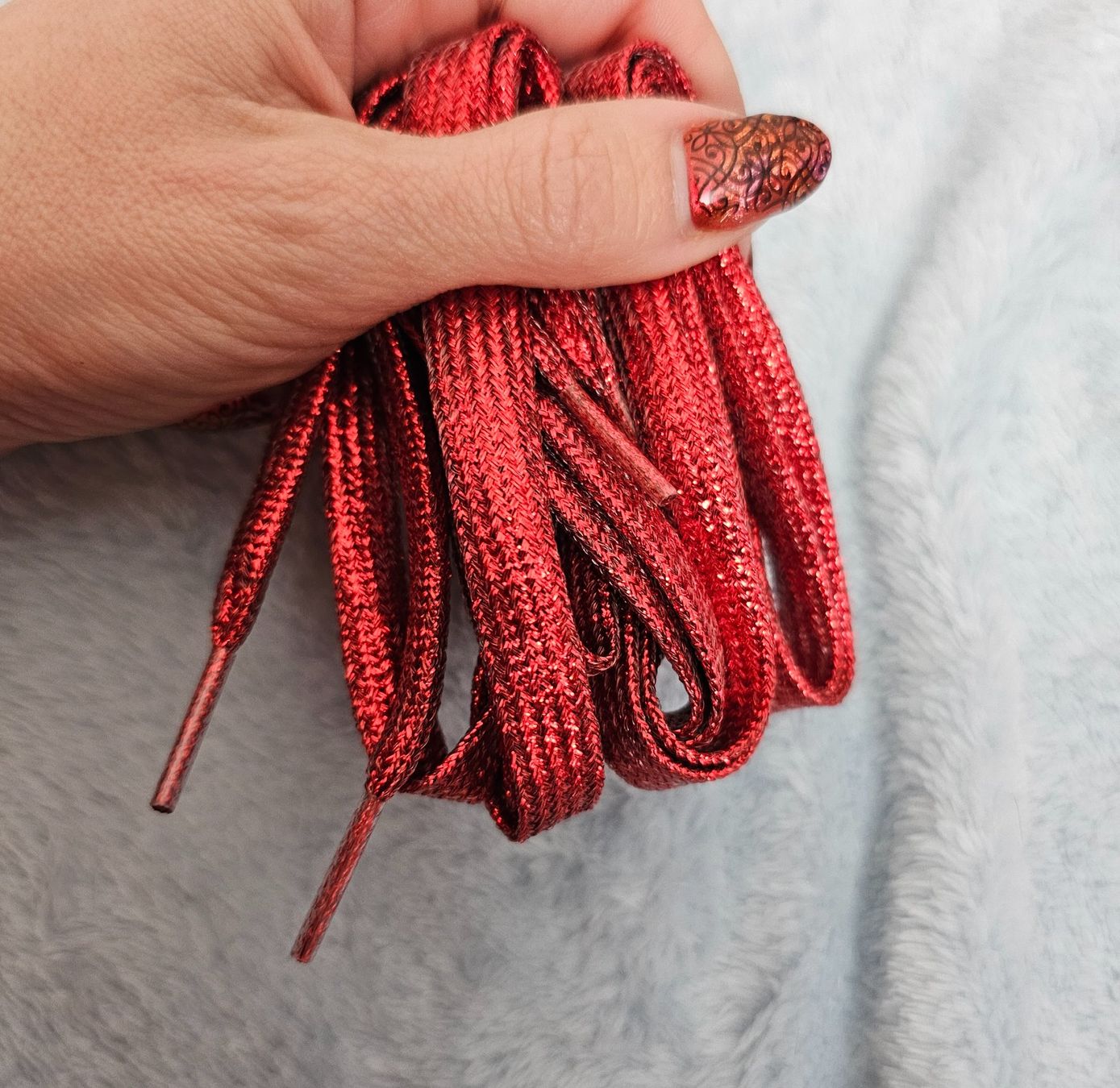 Dekobänder: Neu! Glitzer Metallic Schuhbändel 110cm – Neu und originalverpackt aus Füllinsdorf von Sunnebliemli7 1
