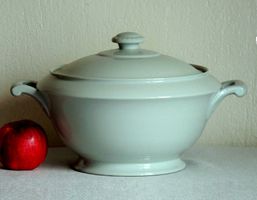 Soupière 2.5 L, vert céladon, porcelaine Langenthal, 1939