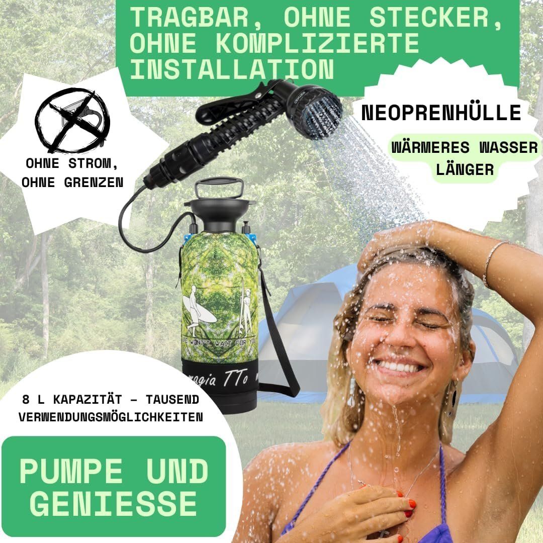 Duschen: Tragbare Campingdusche 8l mit Handpumpe – Neu und originalverpackt aus Root von raffi.95 4