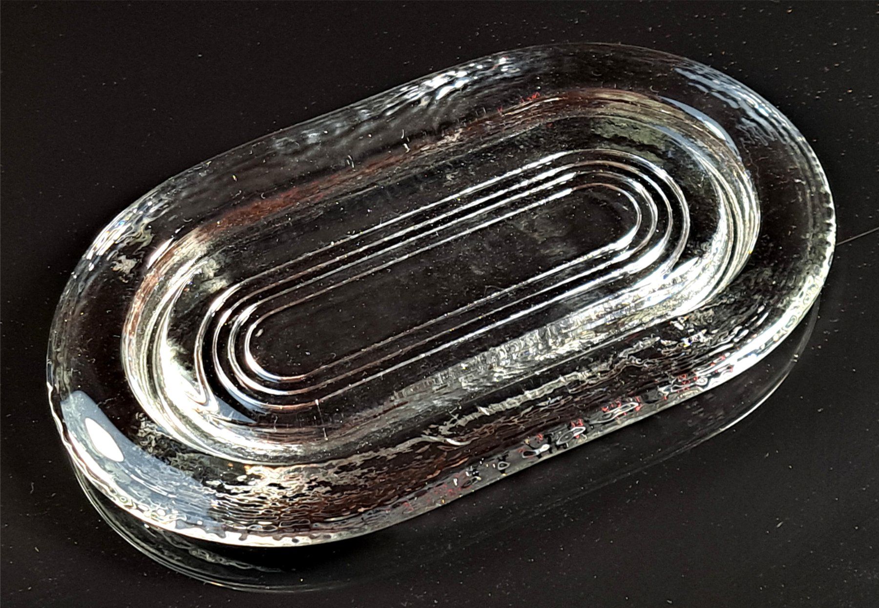 Glasi Hergiswil Gläser: Butterschale «Hergiswil», Glas – Gebraucht aus Rekingen AG von Iceman_xv