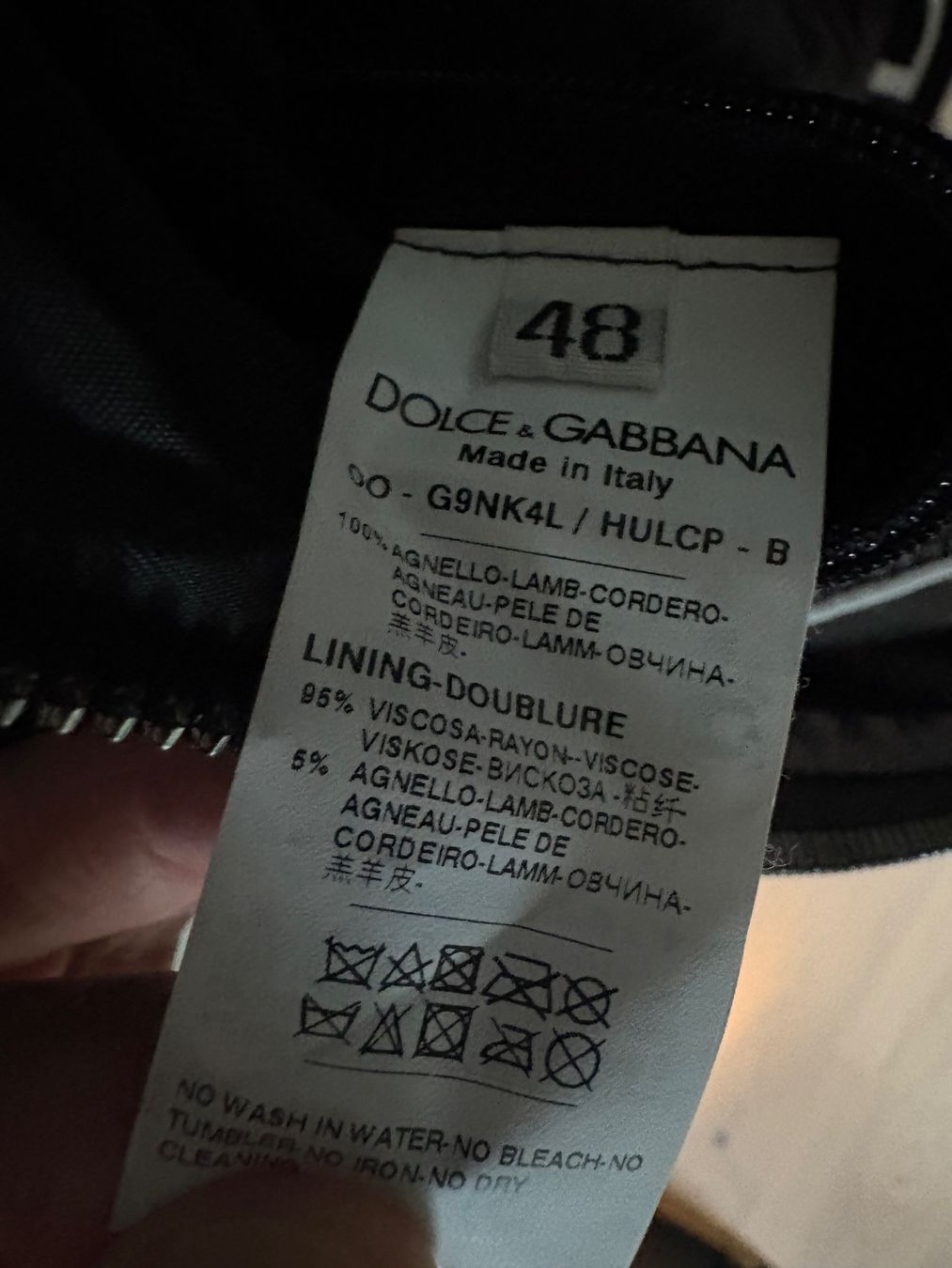 Dolce & Gabbana Giacche: Dolce & Gabbana Lederjacke – Usato da Zürich venduto da jeje75 1