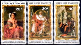 1980 GEMÄLDE **POSTFRISCH** 3 MARKEN - EA57