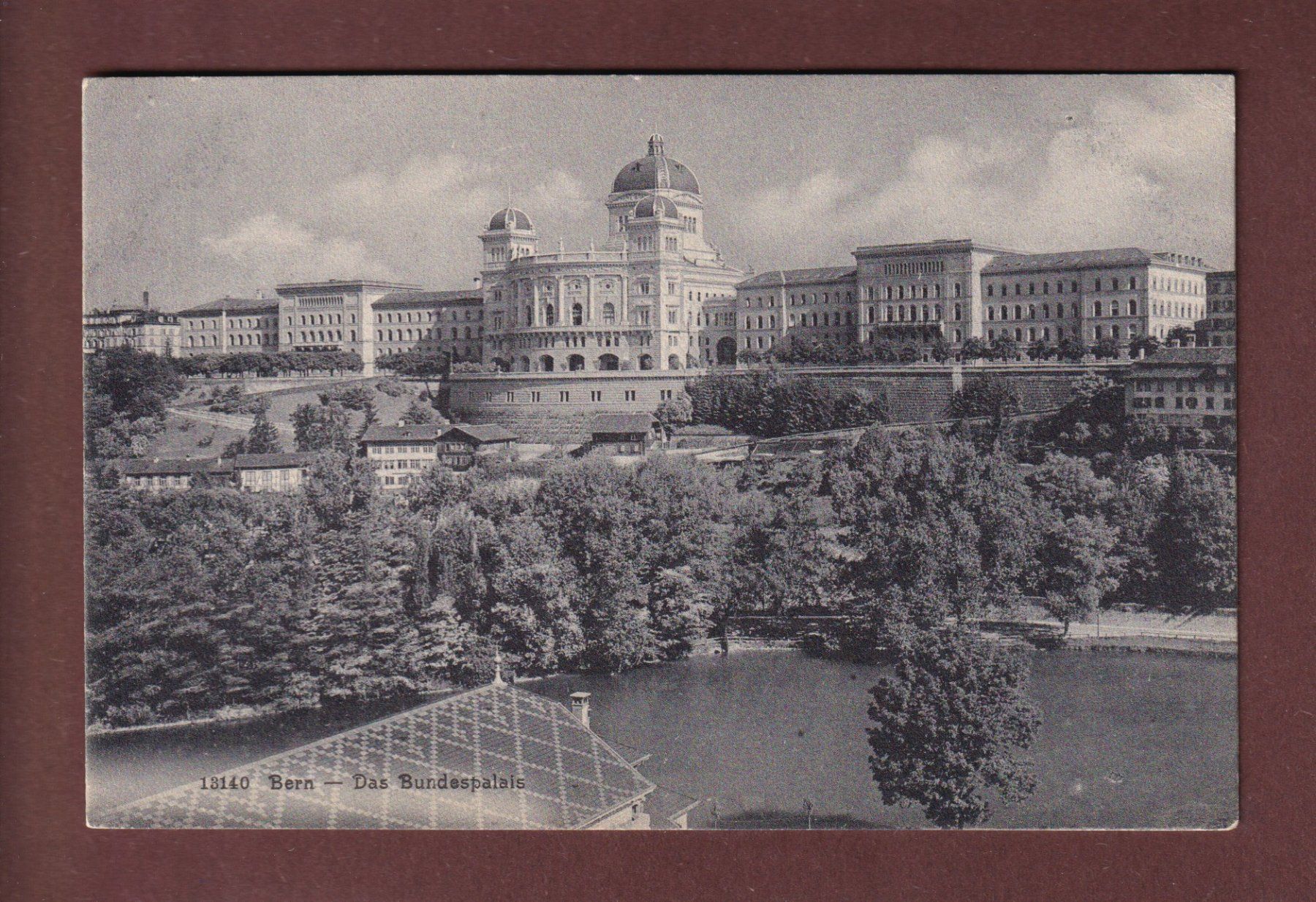 Cartoline postali: BERN - Bundespalast - 1907 – Usato da Pully venduto da nicecards-shop