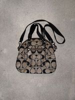 vintage coach bag brown monogram