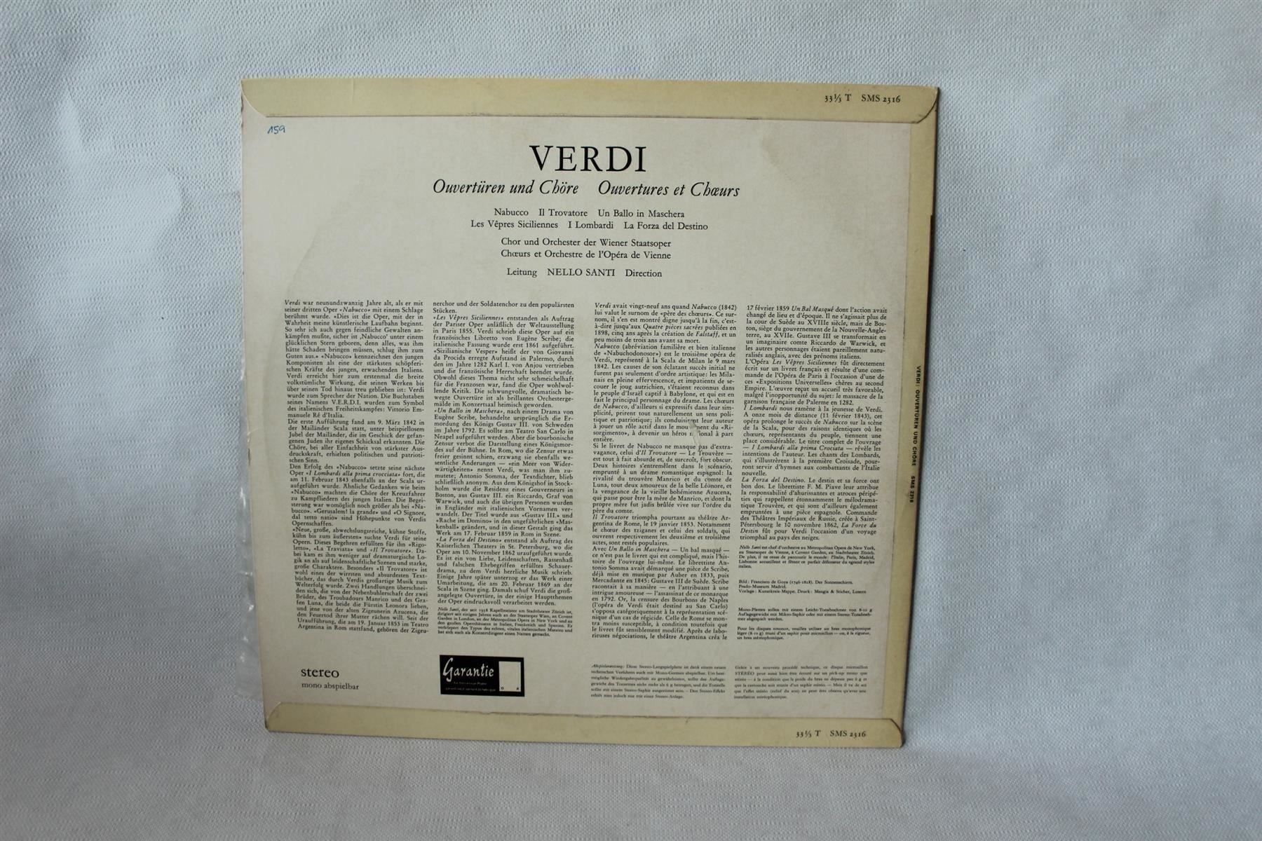 CD: VERDI: Ouvertüren und Chöre – Usato da Bern venduto da kultiges 6