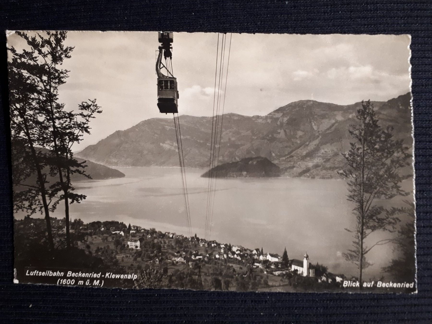 Cartoline postali: BECKENRIED 1949 - LUFTSEILBAHN – Usato da Ponto Valentino venduto da giorgia06