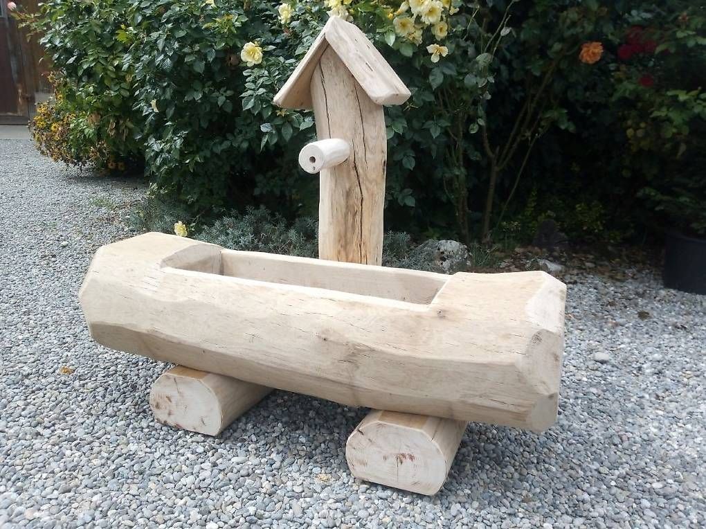 Stagni & Fontane ornamentali: Blumenbrunnen / Rundholzbrunnen – Usato da Mettendorf TG venduto da 892421 1